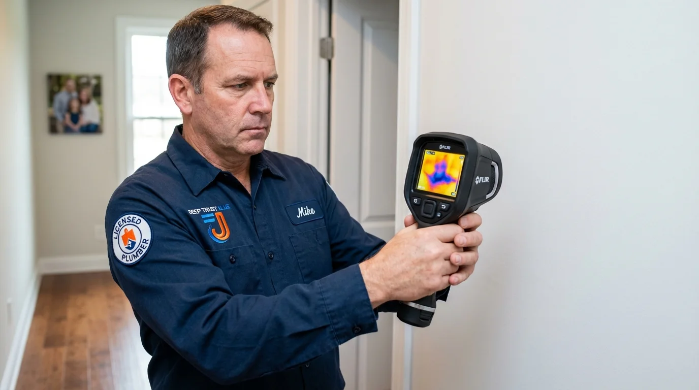 Thermal imaging leak detection by Johns Plumbing LLC in Los Osos